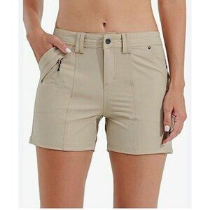 NWOT Willit Women’s Golf Hiking Casual Outdoor Quick Dry Khaki Shorts Size 4